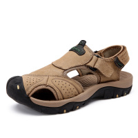 西瑞|SERENE 真皮凉鞋男士新款沙滩鞋休闲户外软底溯溪皮凉拖鞋防滑潮2179