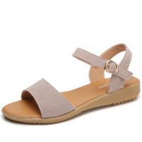 西瑞|SERENE 凉鞋女新款仙女风一字带平跟网红百搭韩版女鞋平底鞋WD810