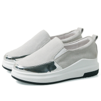 西瑞秋季经典厚底松糕鞋布洛克皮鞋