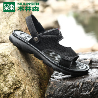 木林森新款凉鞋男2019夏季透气时尚凉拖男士休闲凉皮鞋沙滩鞋潮流鞋