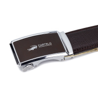 卡帝乐鳄鱼正品男士皮带真皮自动扣中青年商务休闲牛皮裤带PM5Z6047F