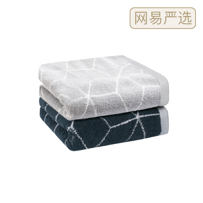 网易严选 简约知性色织提花面巾