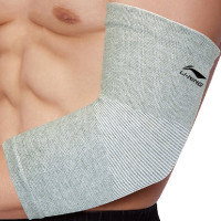 李宁LI-NING 运动护具 弹性保暖针织护肘 AQAH228-1 M码（19-22.4cm）