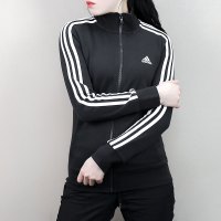 阿迪达斯女装秋冬运动休闲舒适透气立领夹克外套-S97427