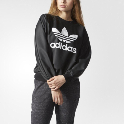 Adidas三叶草女子运动休闲卫衣套头衫AY9463_8