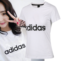 Adidas阿迪达斯女装运动休闲舒适透气短袖T恤S97214