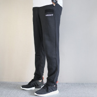 阿迪达斯男裤三叶草运动裤小脚裤收口保暖休闲长裤CD1725