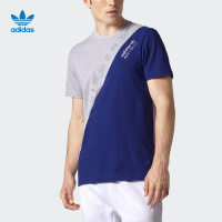 adidas阿迪达斯三叶草男子短袖上衣神秘墨水蓝-BS2780