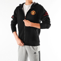 adidas阿迪达斯男装曼联足球运动外套连帽茄克-BQ2234