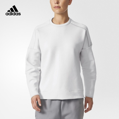 adidas阿迪达斯运动型女子针织套头衫二度灰BR1936