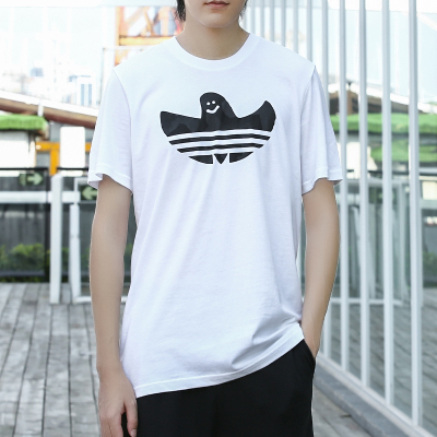 Adidas阿迪达斯三叶夏季男子休闲运动短袖T恤CF3110