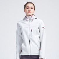 探路者女装秋冬季户外运动防风保暖弹力软壳衣外套HAEF92260