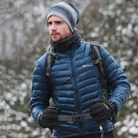 探路者（TOREAD）户外冬季男防风保暖白鸭绒舒适轻质防寒羽绒服HADF91051