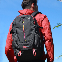 探路者双肩包春夏户外耐磨防泼水徒步登山双肩背包ZEBF80704