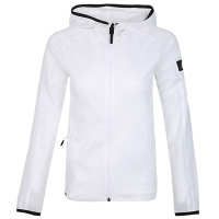 阿迪达斯女装外套秋季透气连帽休闲跑步运动夹克CV5488