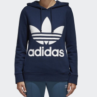 Adidas阿迪达斯三叶女装春运动连帽休闲针织连帽卫衣套头衫CE2410