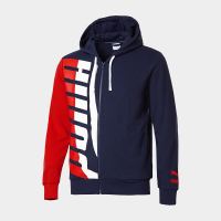 PUMA彪马男装秋季LoudPack刘昊然同款粗呢蓝连帽保暖外套上衣578613-