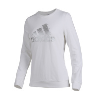 阿迪达斯女装秋冬上衣运动服休闲套头衫圆领卫衣DT2372