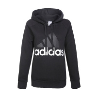 阿迪达斯连帽卫衣女子大logo运动休闲舒适长袖套头衫BK7060