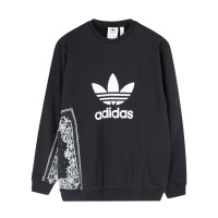 阿迪达斯三叶男子休闲卫衣时尚印花圆领经典套头衫DV2013