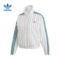 adidas阿迪达斯三叶女外套年防风服休闲条纹夹克DU9925