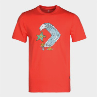 CONVERSE匡威夏季男子星箭印花运动休闲舒适透气T恤10008087-A01