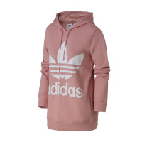 阿迪达斯三叶女子大logo连帽保暖卫衣宽松运动套头衫DH3134_7