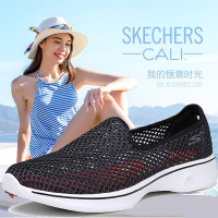 Skechers斯凯奇女鞋春款板鞋镂空面GOWalk3透气舒适休闲鞋14054