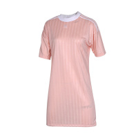阿迪达斯三叶连衣裙女子夏季新款运动休闲长款短袖T恤-CE5589