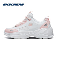 Skechers斯凯奇新款厚底增高老爹鞋复古户外鞋小黑鞋女-88888333-BLK