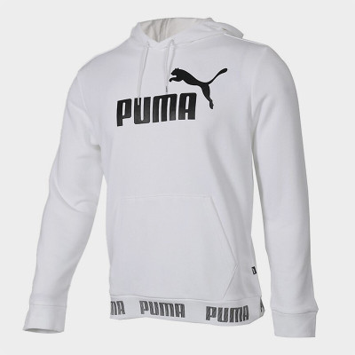 PUMA彪马男子春季时尚休闲运动服针织套头衫潮流连帽卫衣844793-01