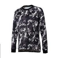 Puma彪马女装上衣 秋季款运动休闲宽松圆领套头衫柔软舒适满版印花图案时尚针织卫衣