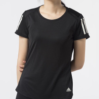 Adidas阿迪达斯 女装 2019新款运动休闲跑步短袖T恤 DQ2618