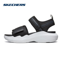 Skechers斯凯奇男鞋夏季魔术贴沙滩鞋厚底增高熊猫凉鞋999130