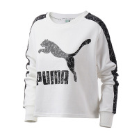 PUMA(彪马)Classics Logo Crew AOP秋季女子针织卫衣595906-02