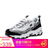 skechers斯凯奇女鞋2019春秋新款D'LITES熊猫鞋豹纹时尚舒适休闲运动鞋 9999983