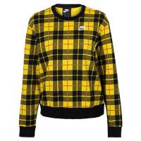 NIKE(耐克)AS W NSW CREW FLC AOP PLAID秋季女子针织套头衫CI5042-703