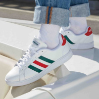 Adidas阿迪达斯neo男女鞋2020白色板鞋轻便运动休闲鞋 FW5906