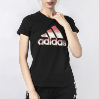 Adidas阿迪达斯短袖女2021新款运动上衣修身半袖T恤衫FJ5010