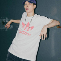 阿迪达斯三叶短袖男2021春季新款运动服圆领宽松半袖T恤GN3485