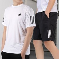 Adidas阿迪达斯运动服套装男2020冬季新款圆领T恤休闲短裤DP2875