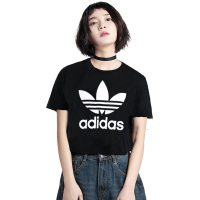 阿迪达斯三叶草短袖女旗舰2021新款运动宽松休闲T恤潮GN2896