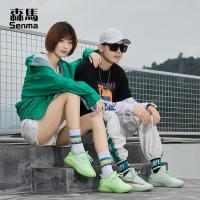 森马情侣鞋秋季韩版百搭2019新款透气网面男女飞织运动跑步椰子鞋