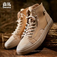 森马高帮鞋男英伦风马丁靴2019新款秋季靴子男士休闲工装潮流男靴