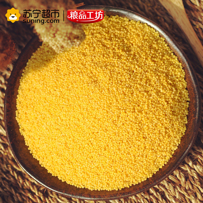 红旭农场 东北农家有机五谷杂粮小米礼盒送礼黄小米月子米455g*4 1820g