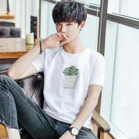 太子龙正品男装夏季男士短袖T恤桖圆领半截袖韩版潮半袖修身夏装上衣服