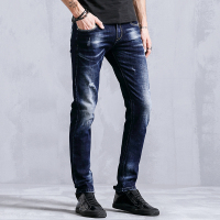 太子龙正品男装男士牛仔裤修身春季新款2018韩版潮流青年直筒休闲长裤