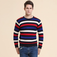 红豆(HODO)男士保暖内衣男式条纹提花保暖内衣单件上衣