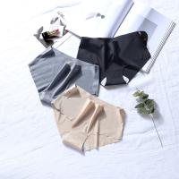 (3条装)红豆(HODO)女士内裤纯棉裆冰丝竖条纹无痕内裤女中腰收腹女式内裤防走光