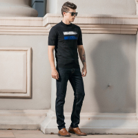 传奇保罗(CHUANQIBAOLUO)男士秋季短袖针织衫 518727